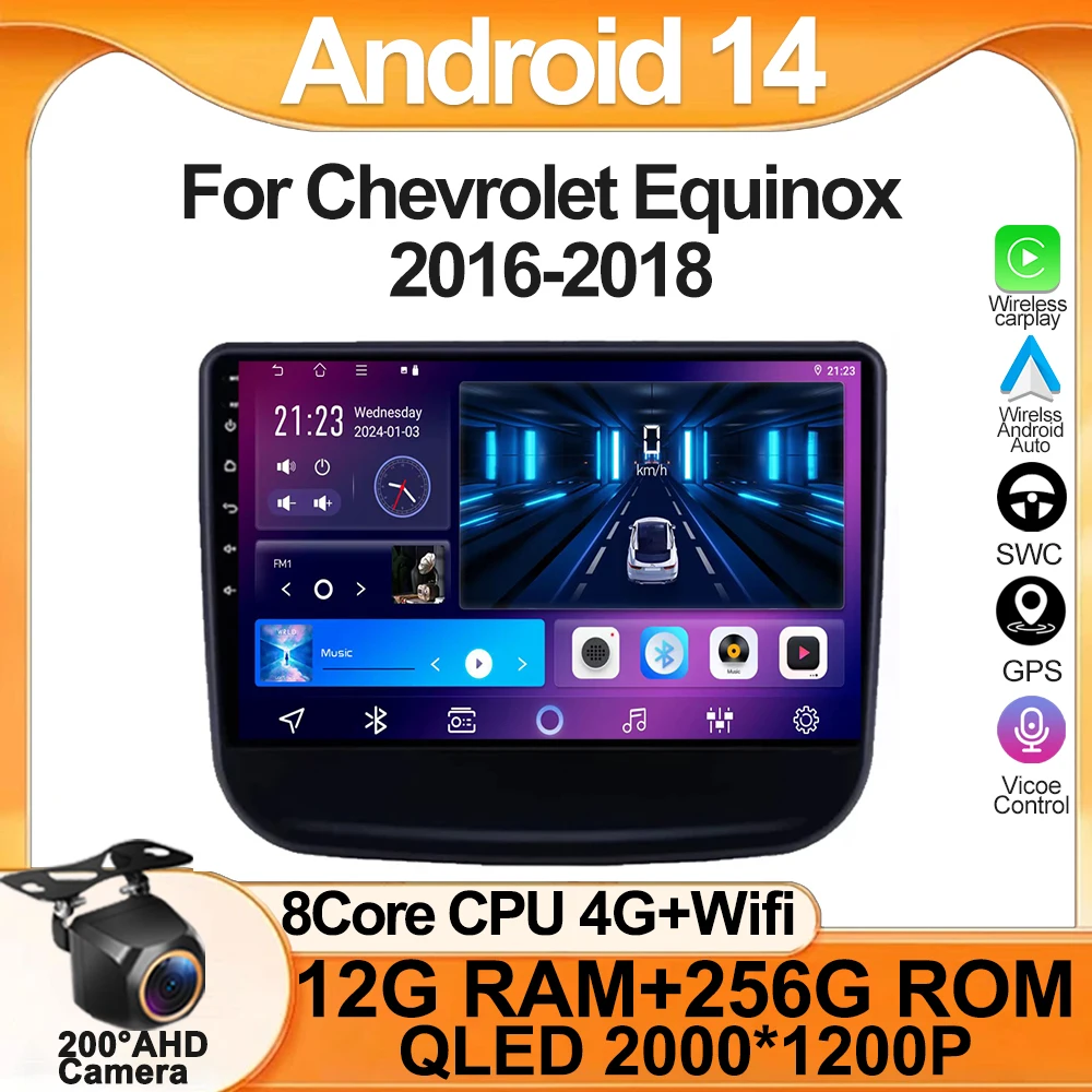 Для Chevrolet Equinox 2016-2018 автомобильный радиоплеер автомобильный экран Carplay авторадио зеркальная связь автомобильные интеллектуальные системы сенсорный экран Для Chevrolet Equinox 2016-2018 автомобильный радиоплеер автомобильный экран Carplay авторадио зеркальная связь автомобильные интеллектуальные системы сенсорный экран