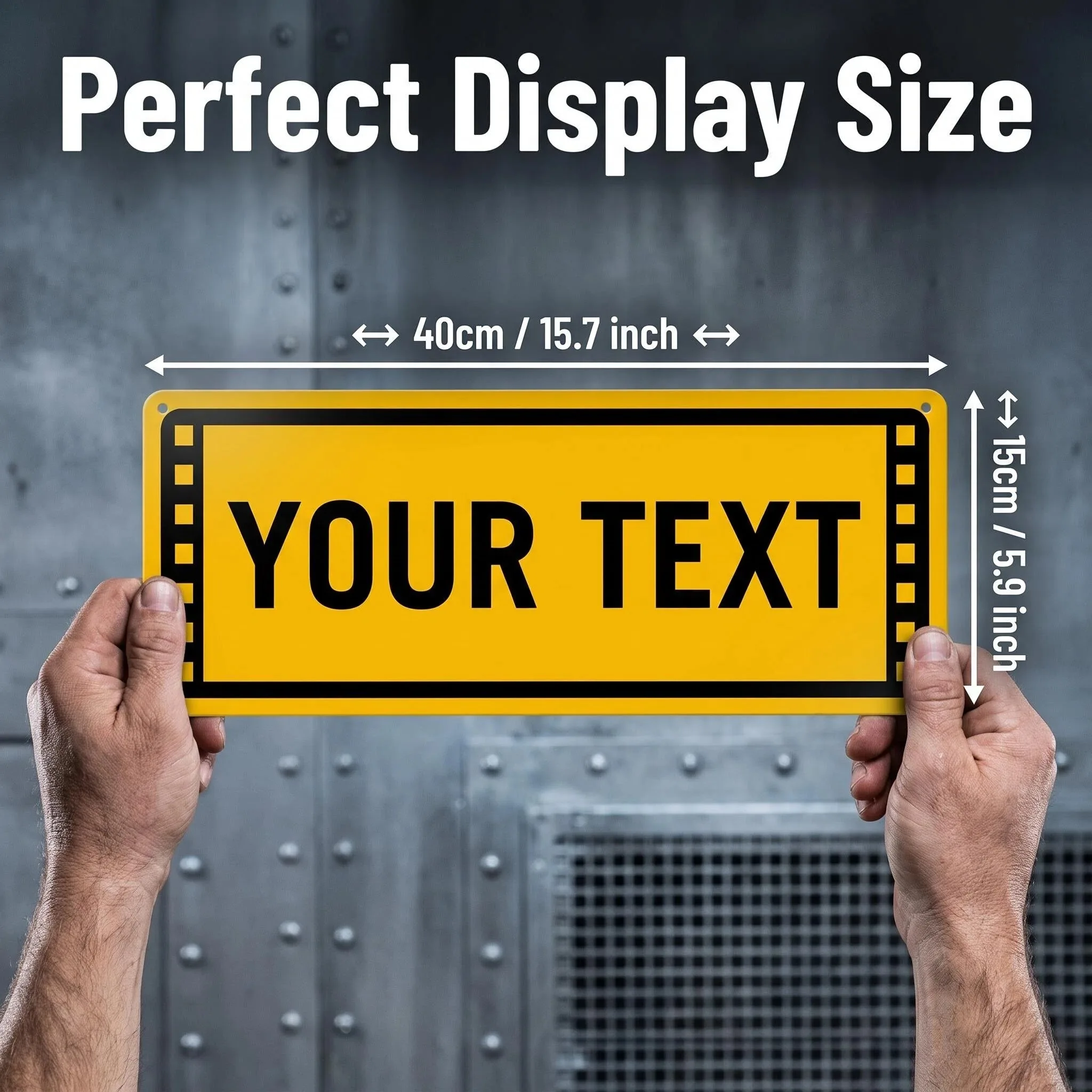FORJN Customized text signs, personalized aluminum plate nameplates, interior wall decoration only for decoration