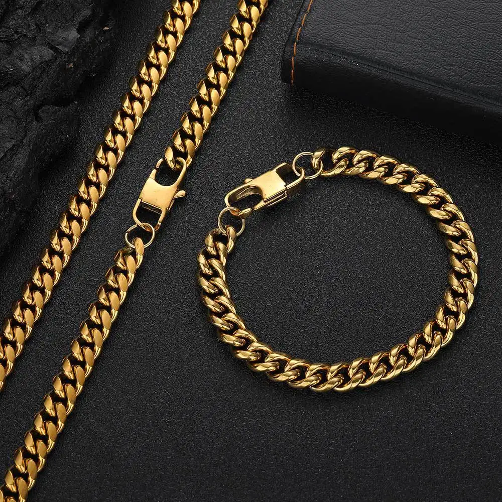 

Роскошное мужское ожерелье-браслет из чистого золота 24K 9999 пробы с джинсовой пряжкой в стиле хип-хоп и кубинской цепью с круглой шлифованной поверхностью