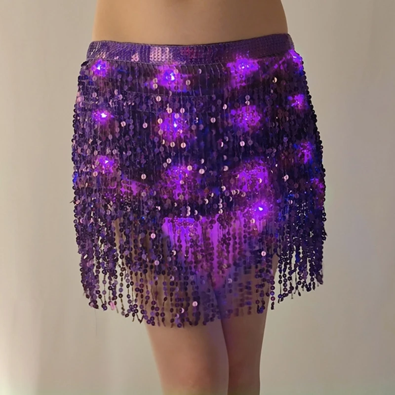 Femmes Bellydance Hanche Écharpe avec Glands Jupe Wrap Performances Costume Dropshipping