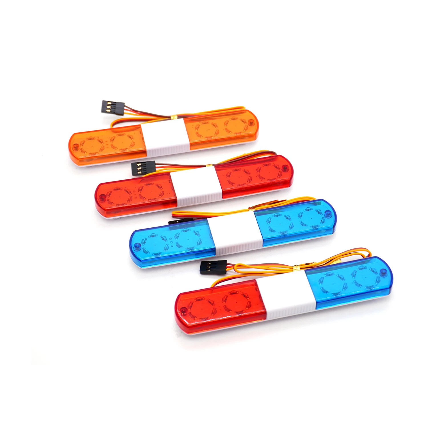 BOGIRC Multi-function Flashing LED Police 105/108/115/145mm RC Car Light Bar for HSP Kyosho Traxxas Tamiya SCANIA Axial SCX10