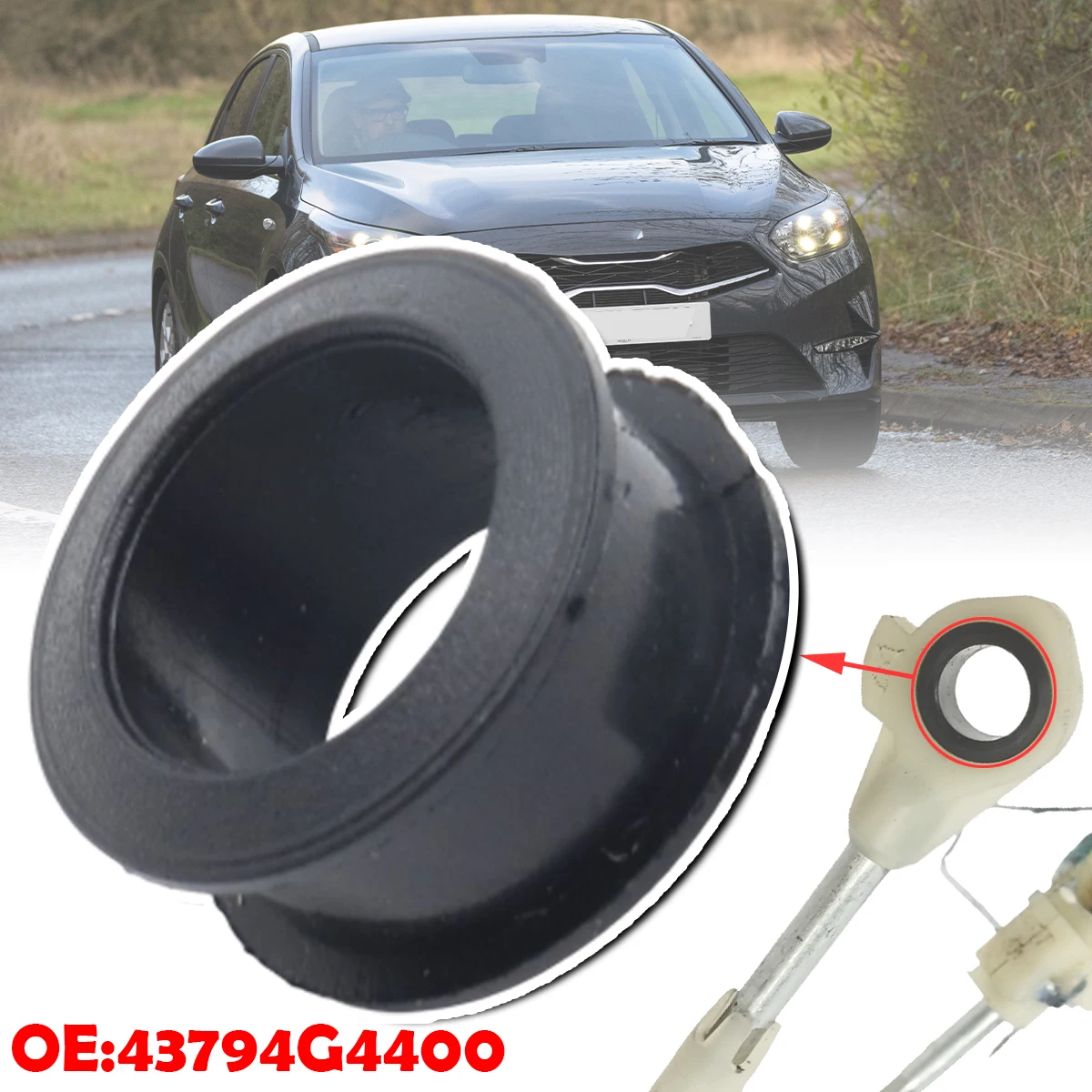 

Втулка троса переключения передач для Kia Ceed, Hyundai i30CW, с обеими заглушками, усиленная, для долговечности, автоаксессуар, 43794G4400