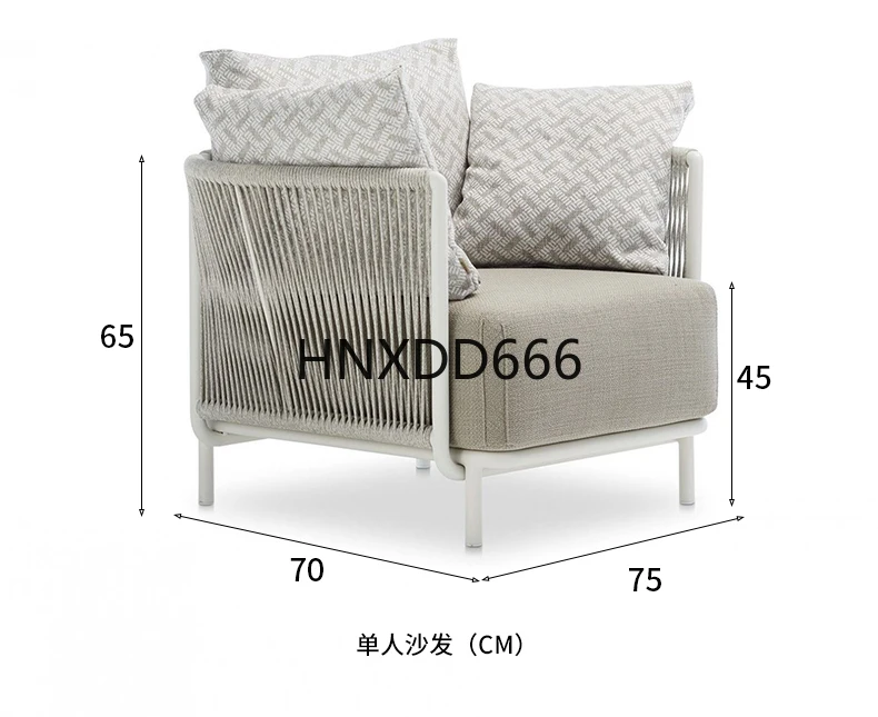 

Outdoor sofa combination courtyard garden rattan chair sofa