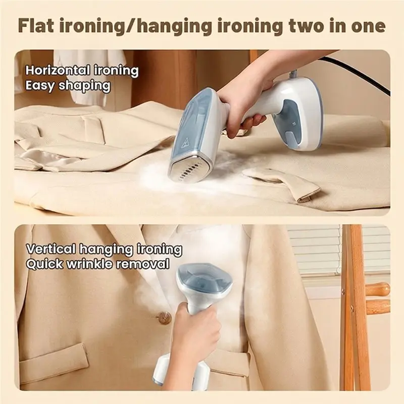 B02C-Hanging Iron Portable Steam Electric Iron Small Handheld Ironing Machine Steam Engine Household Home Appliances US Plug App