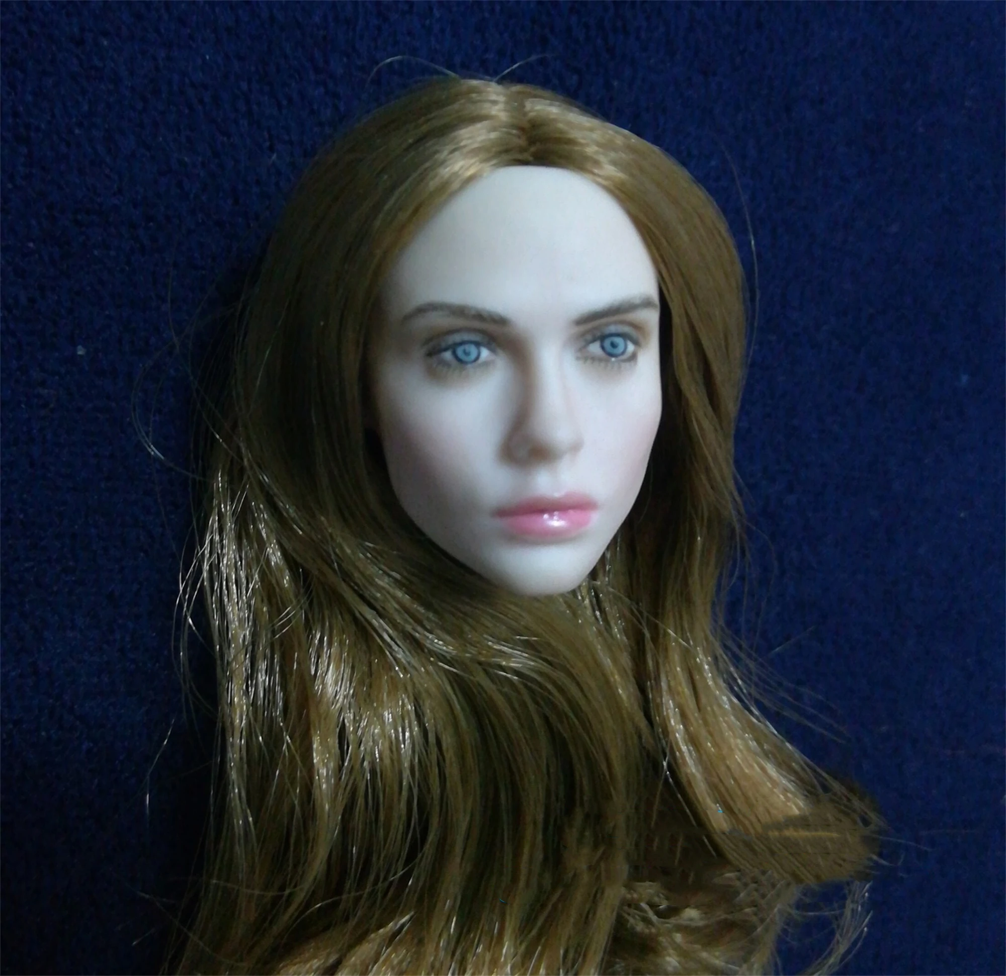 1/6 Golden Hair Willa Head Sculpt Fit for 12'' TBLeague JIAOU Pale Skin Action Figure Body