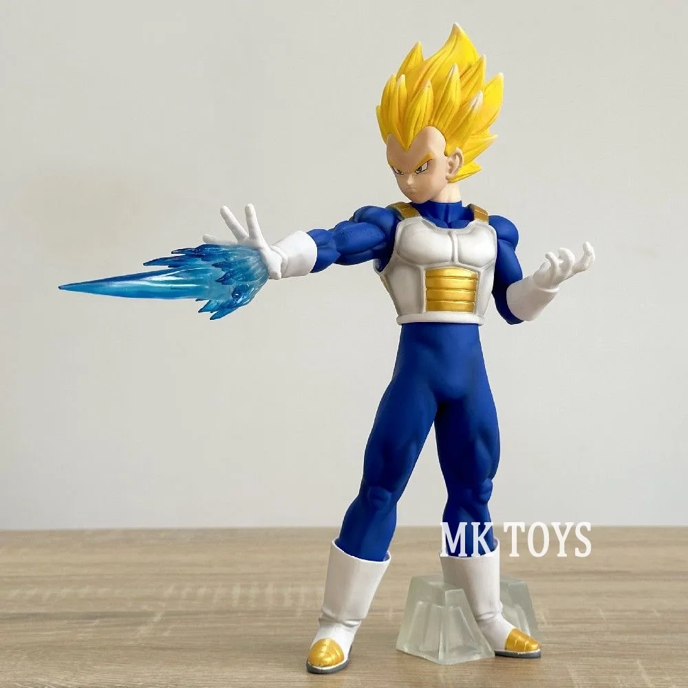 26cm/10.24in Anime Dragon Ball Z Figure Emit Waves Vegeta Action Figures Pvc Collection Model Toys for Children Gifts