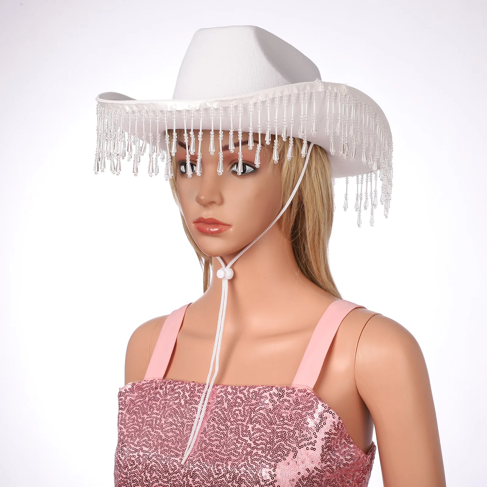 Nuevo sombrero de vaquera occidental Artificial para adultos, sombrero Vintage para caballero, vacaciones, fiesta, Cosplay, moda occidental, sombreros de fiesta para espectáculo de lujo