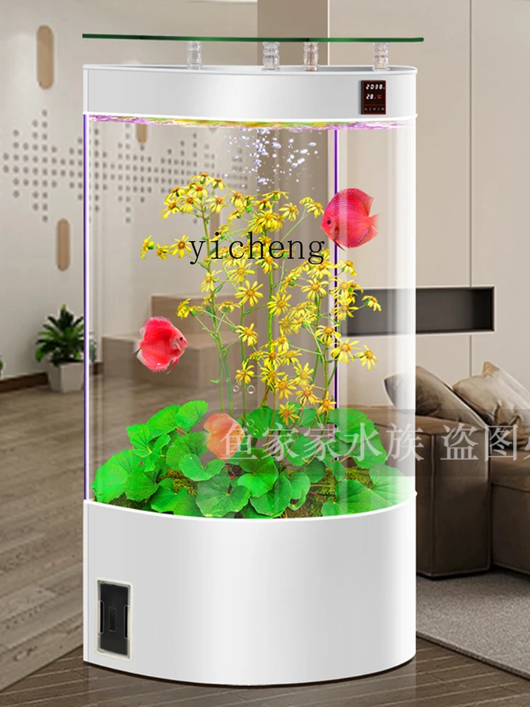 YY New Filter Smart Home Standing Fish Globe Ecological Change Water Aquarium