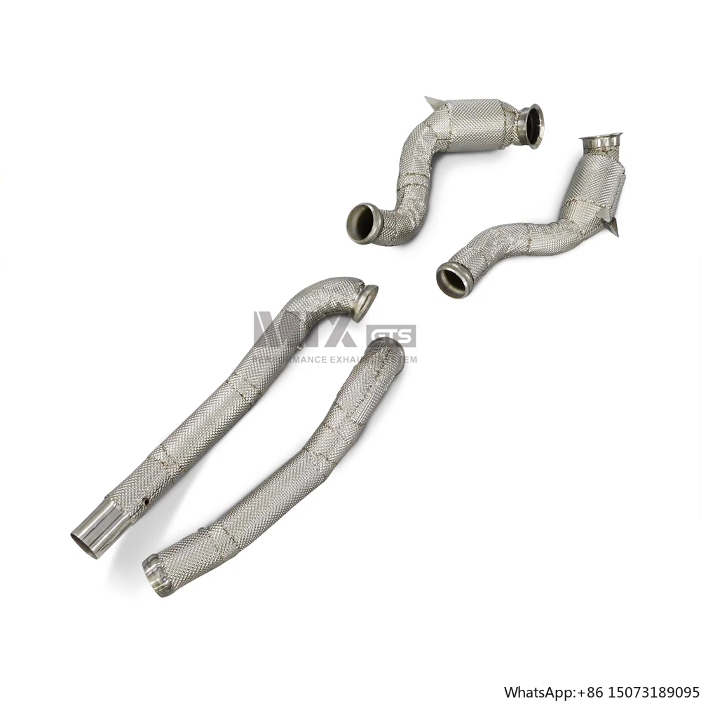 

High Quality Exhaust Downpipe for E63 E63S GTC GT-C W213 2016-2020 4.0T Head Section Stainless Steel Exhaust