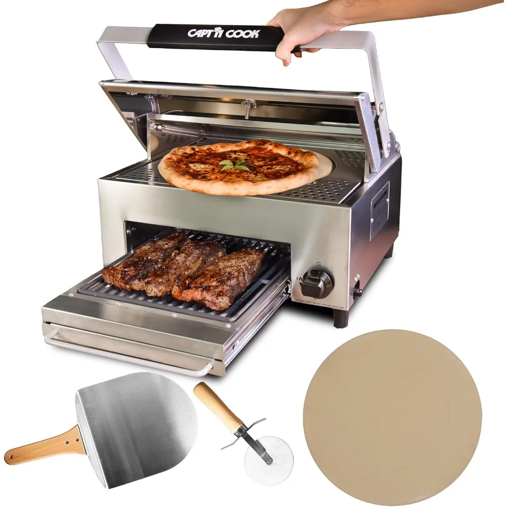 

Pizza Oven Outdoor Gas Pizza Oven, Portable Propane Pizzas Oven, Smokeless Outdoor Pizzas Maker, BBQ Grill