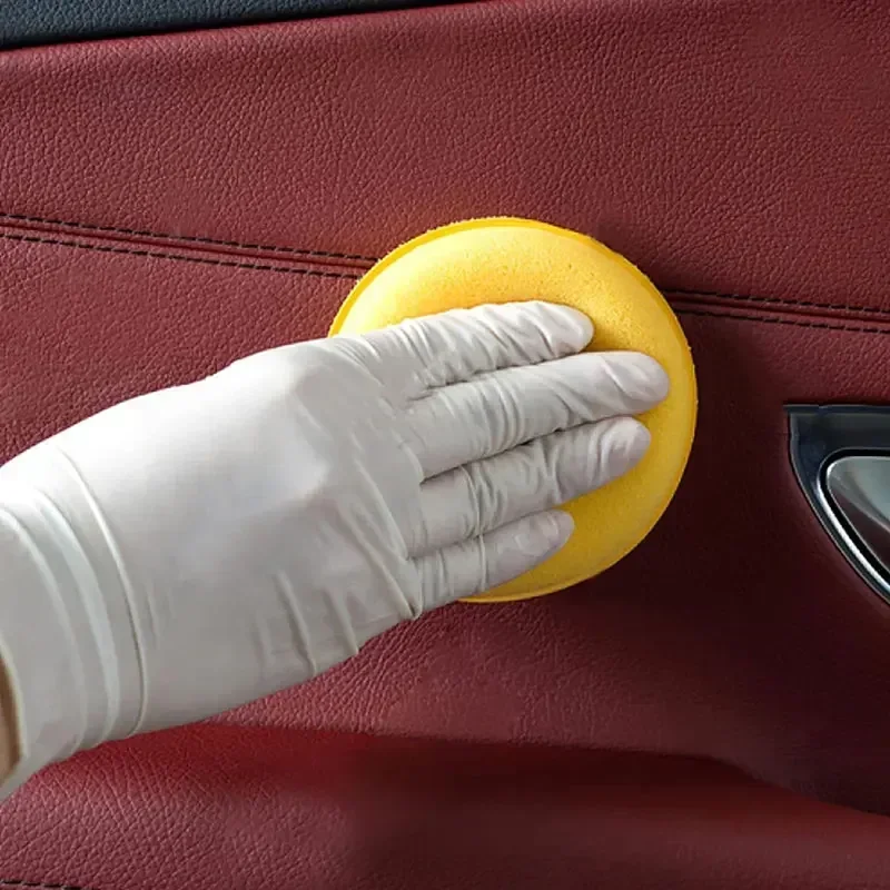 12 Stück runde Polierpads, Wachsschwämme, Schaumstoffschwämme, Wachsapplikatoren, Auto-Detailing-Werkzeug, Auto-Reinigungszubehör