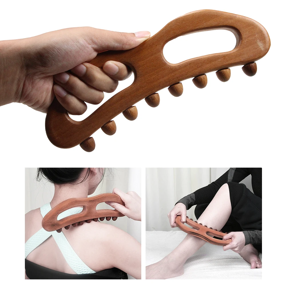 Wood Therapy Massage Tools, Lymphatic Drainage Massager, Handheld Massage Stick & Wood Therapy Tools, for Body Sculpting