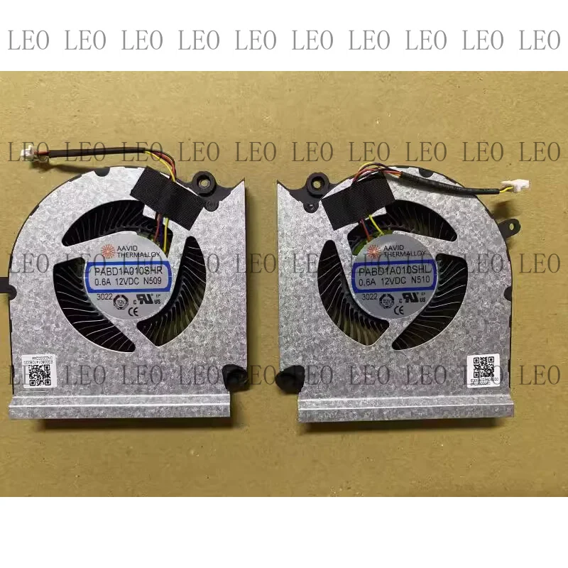 Ventilateur CPU GPU DC12V PABD1A010SHR N509 N510 pour MSI MS-15M1 15M2 GE68 GP68HX, nouveau