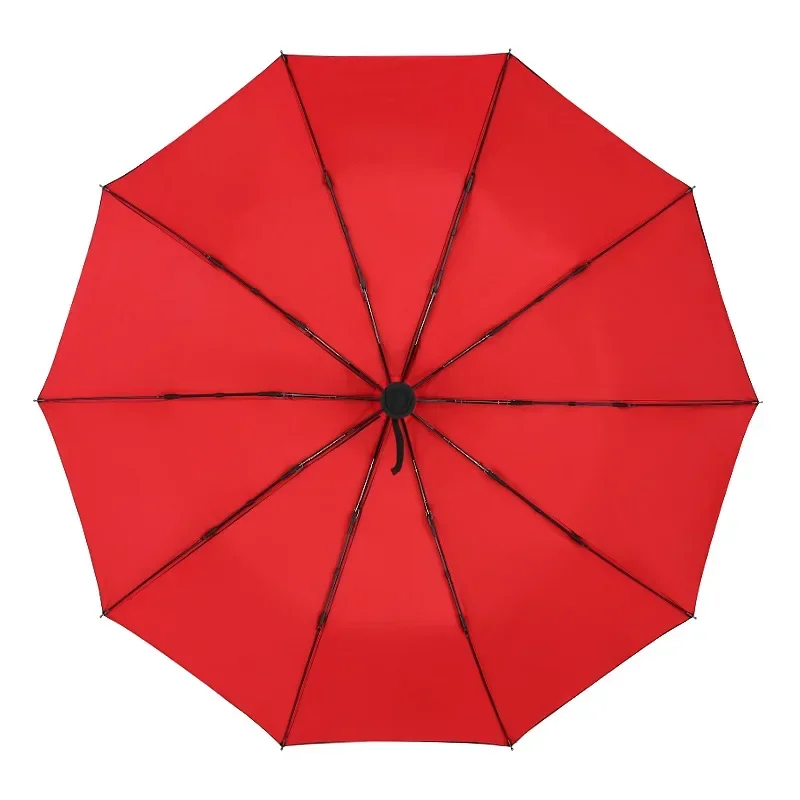 

Strong Windproof Double Automatic 3 Folding Umbrella Female Male 10K Car Luxury Large Parasol Rain Women Men Business Umbrellas