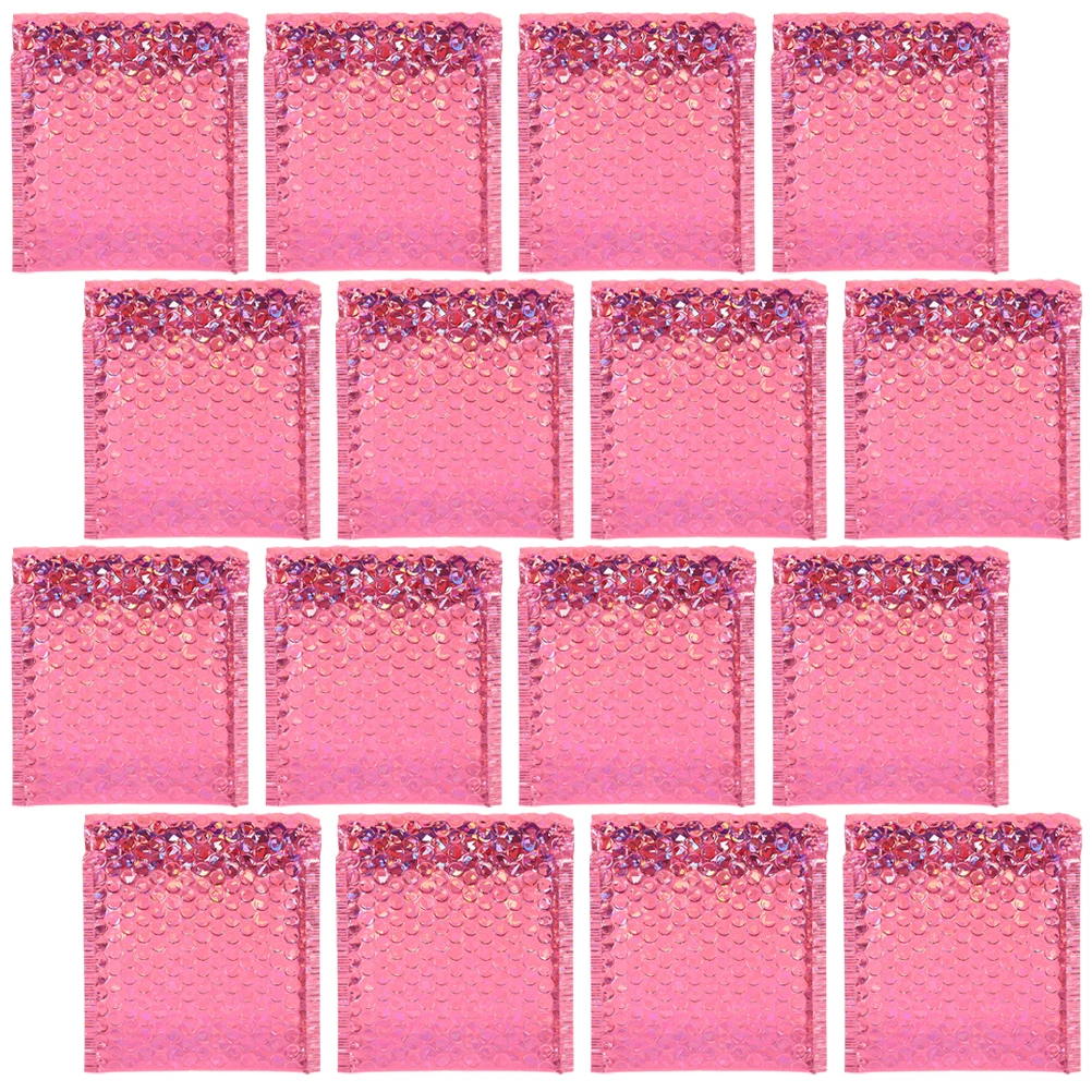 

50pcs Shockproof Foam Bubble Packaging Bags Strong Adhesive Thick Padded Envelopes Sealing Function For Small Business Delivery