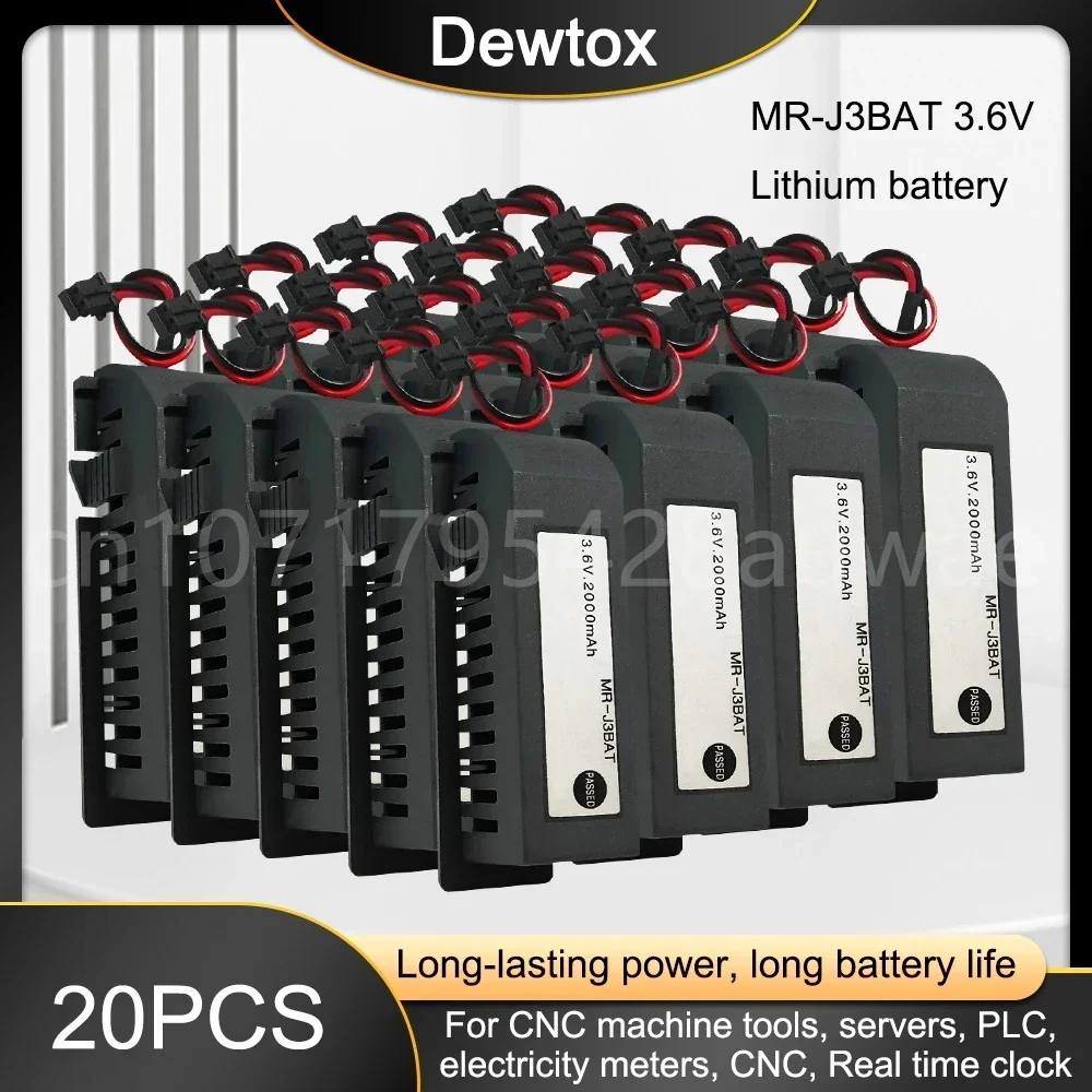 20PCS 100% Orginal Brand New MR-J3BAT C119A 3.6V 2000mAh Li-on PLC Battery FOR CNC System M70 Servo