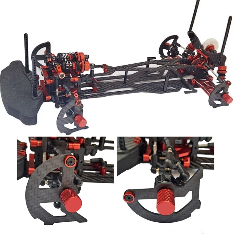 FBIL-8X 카본 파이버 RC 자동차 휠 타이어 밸런스 툴 M4 너트 (1/8 1/10 1/12 오프로드 버기 드리프트 온로드 투어링 RC 자동차용)