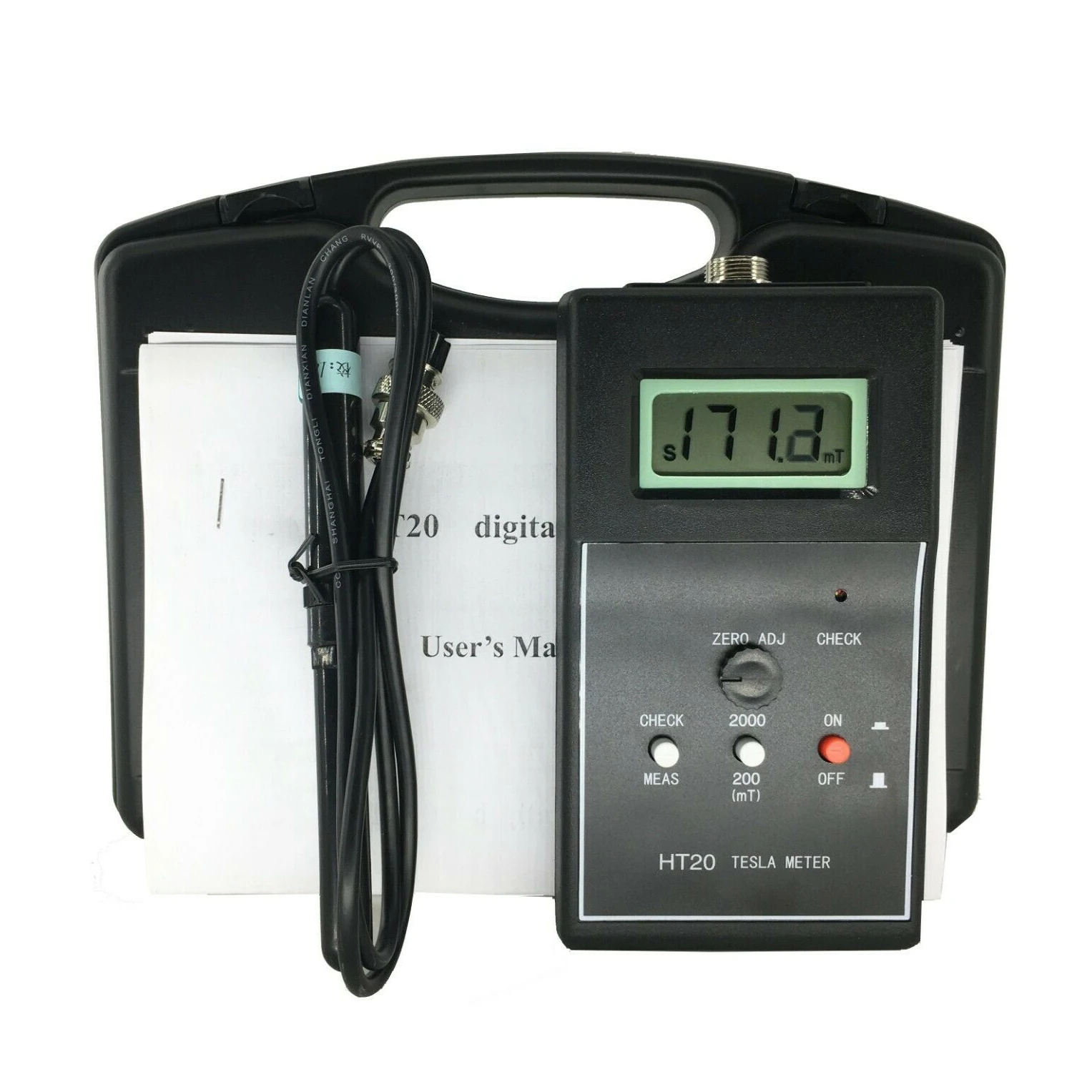 HT-20 Professional High Accuracy Digital Gauss Meter Magnetic Machine With Magnetic Field Indicator Digital Gauss Meter