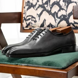 Hanmce New High Quality Men's Dress Suit Cow Genuine Leather Oxfords Shoes With Free Shipping  Hot