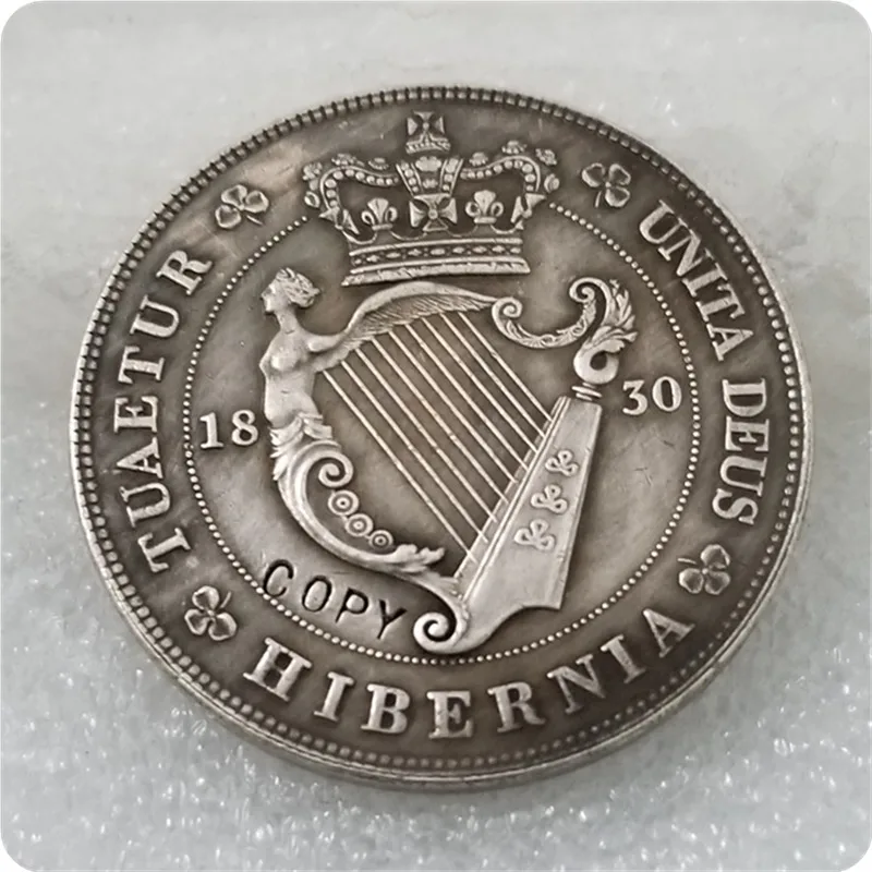 1830 UK Crown  George IV Welsh Coin Silver COPY