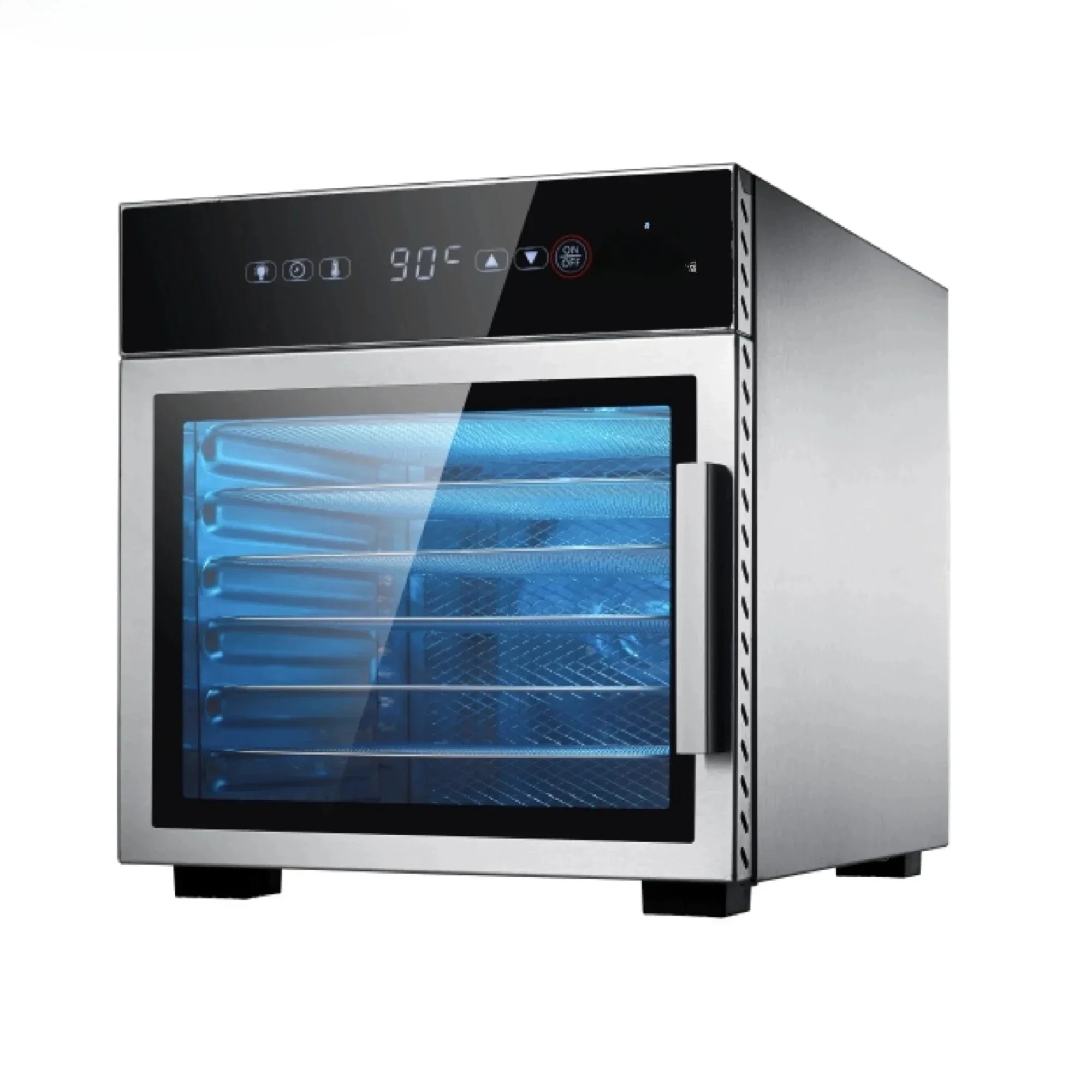 500W Mini Food Dehydrator 6-Layer 500W Stainless Steel Trays Home Fruit Drying Machine for Kitchen Household Use