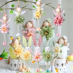 1 Set Easter Flower Fairy Rabbit Decoration Spring Festival Easter Party Decor Birthday Baby Shower Supplies Home Office Ornamet