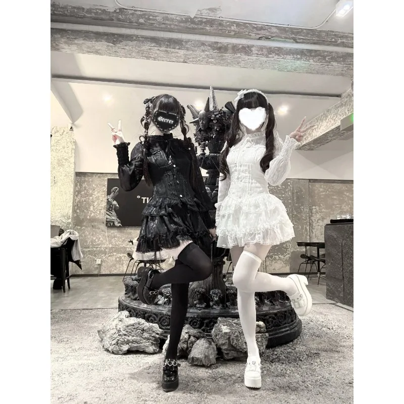 

Original Design Mass-Produced Lolita Set Japanese Style Long Sleeve Top and Pumpkin Pants Sweet Cute Women's 2 Piece Sets