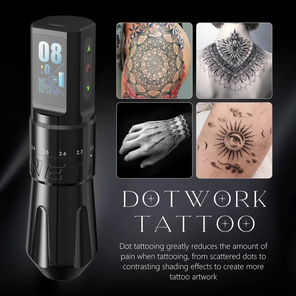 XNET Talos Wireless Tattoo Machine Pen 2.0-4.2mm Adjustable Stroke