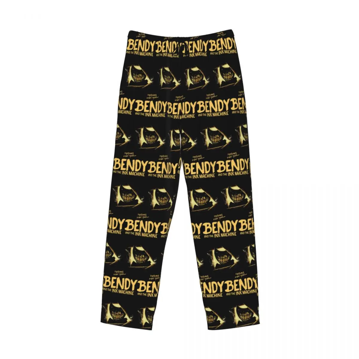 

Custom Bendy And The Ink Machine Cartoon Game Pajama Pants Men Sleepwear Sleep Lounge Bottoms with Pockets