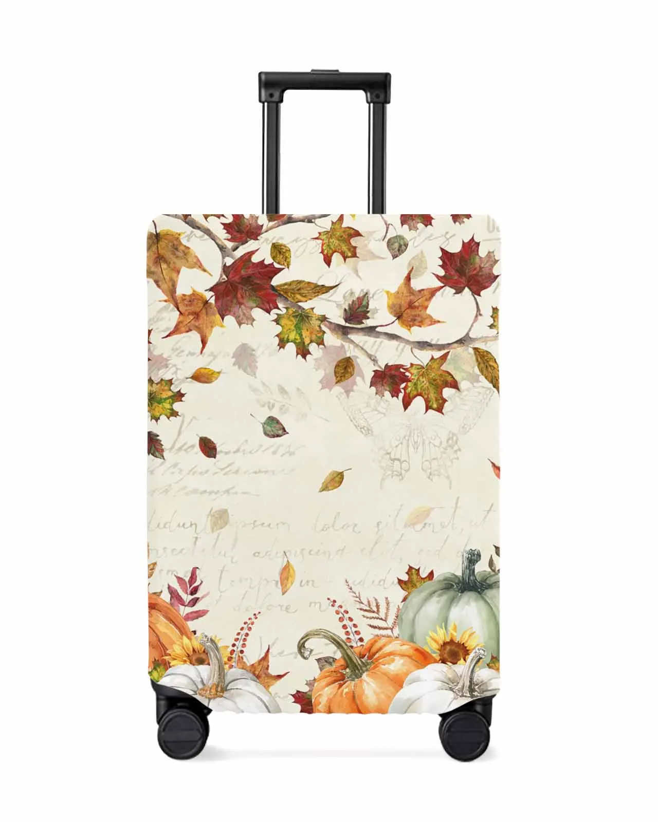 

Thanksgiving Autumn Eucalyptus Stretch Suitcase Protector Baggage Dust Case Cover For 18-32 Inch Travel