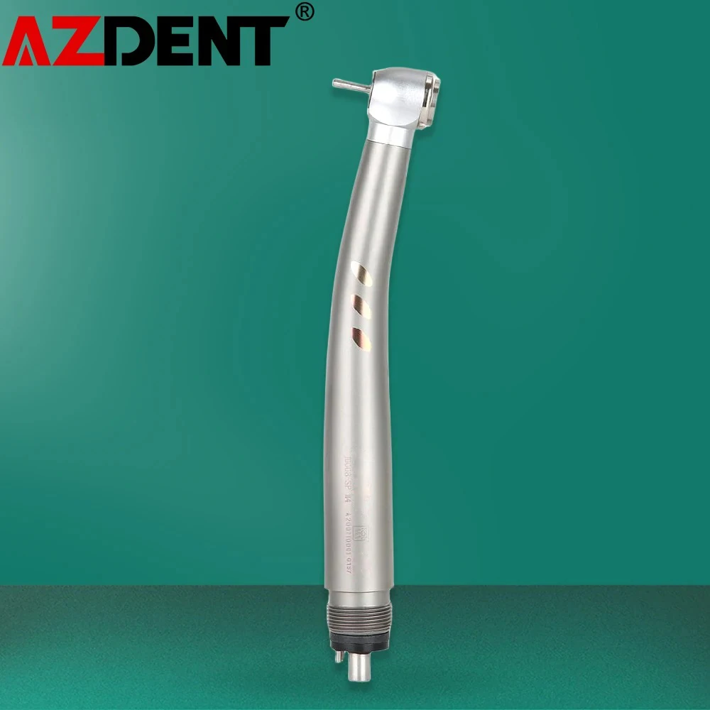 Dental E-Generator Shadowless Ring LED High Speed Ceramic Handpiece 4 / 2 Hole Standard Head Push Button