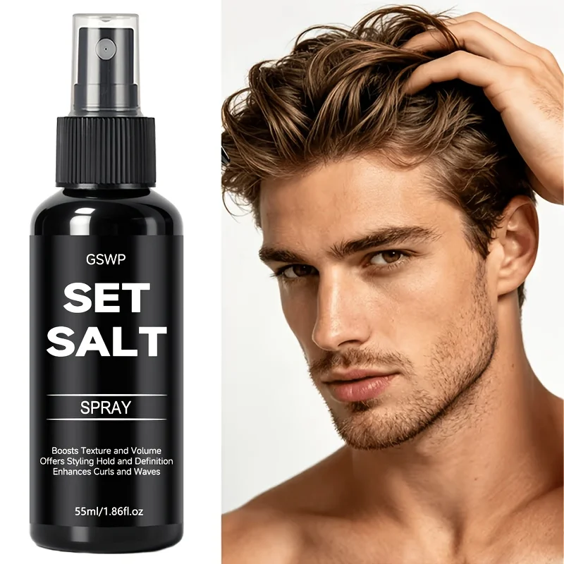 GSWP Sea Salt Styling Spray, erfrischend und nicht klebrig, verleiht sofort Volumen, entwickelt für feines Haar. 55ml/110ml – Detail 3