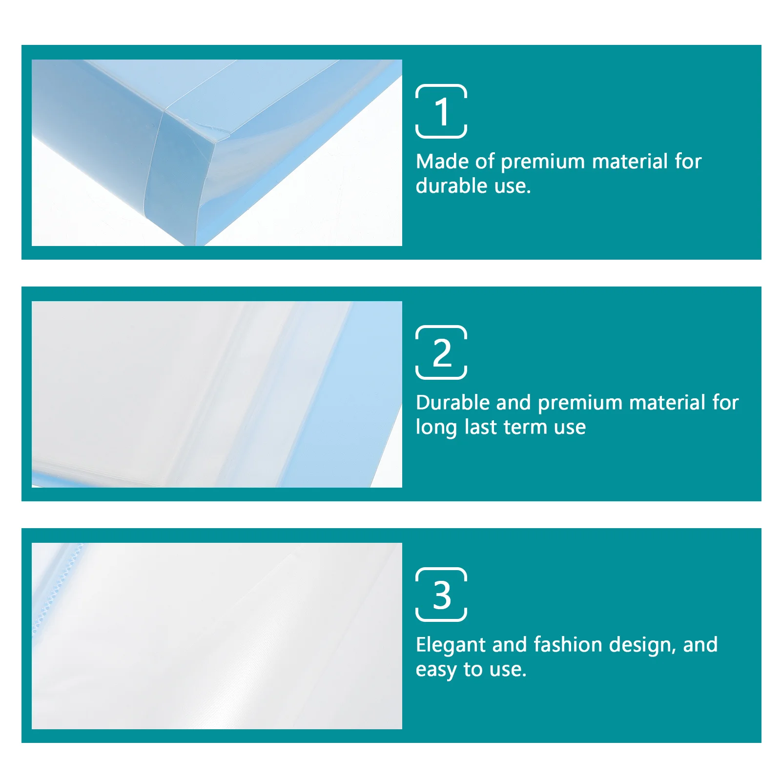 

A4 File Holder Premium Plastic Document Folder Large Capacity For Office School Portable File Organizer Storage Pouch