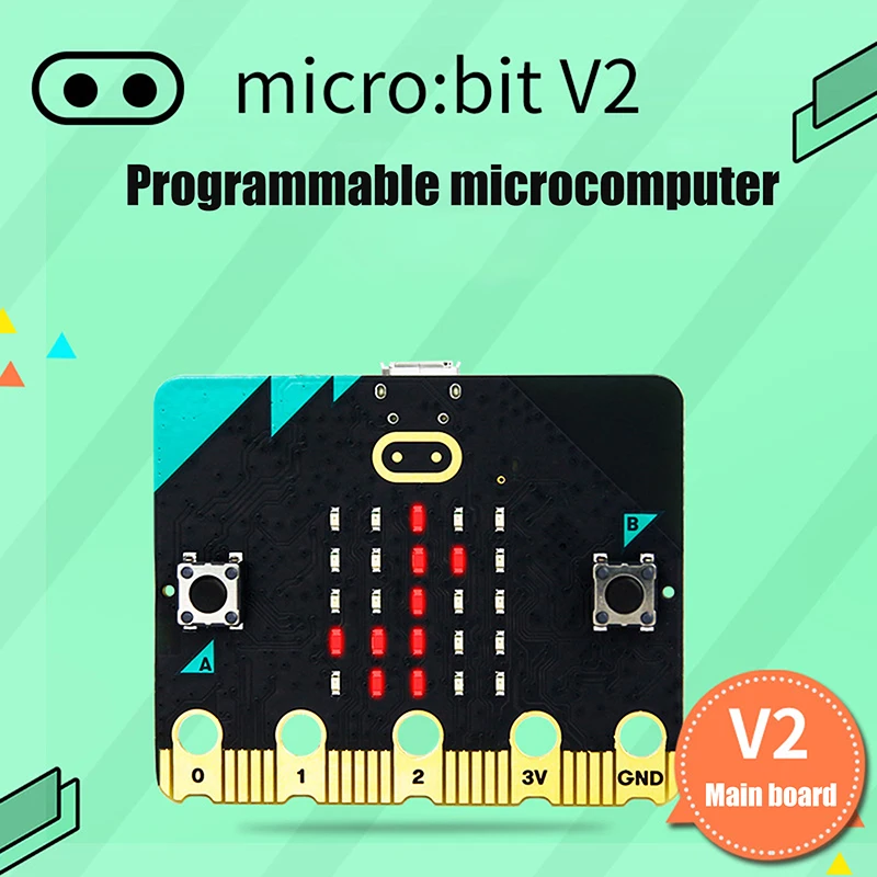 Micro:Bit V2 Micro Bit Go Edition BBC Microbit для детей DIY Макетная плата BBC Microbit V2.0Board