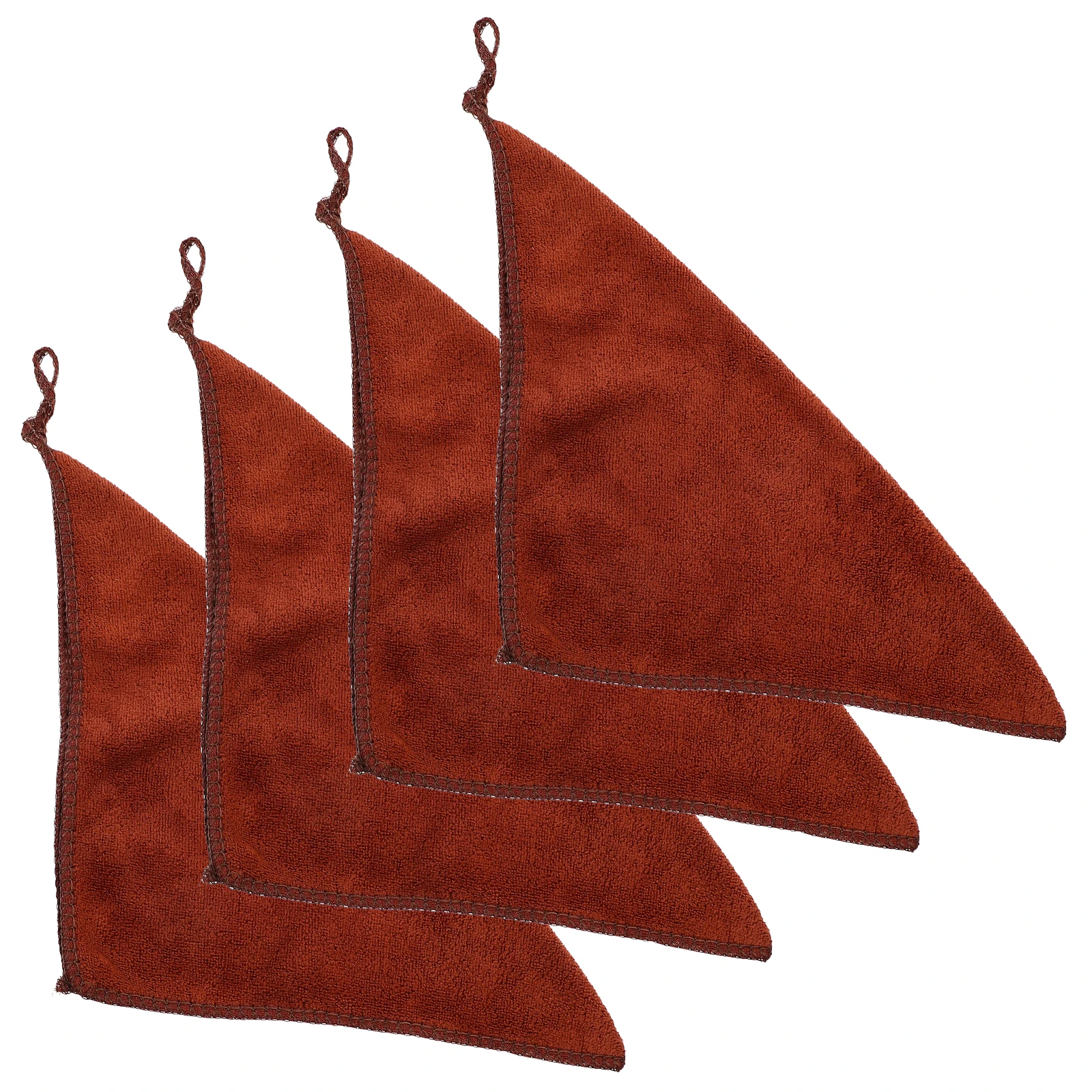 4 قطع من مناشف الوجه المربعة المصنوعة من الألياف الدقيقة الصديقة لتنظيف الوجه والسفر والمنزل، قماش غسيل ماص مقاوم للبهتان