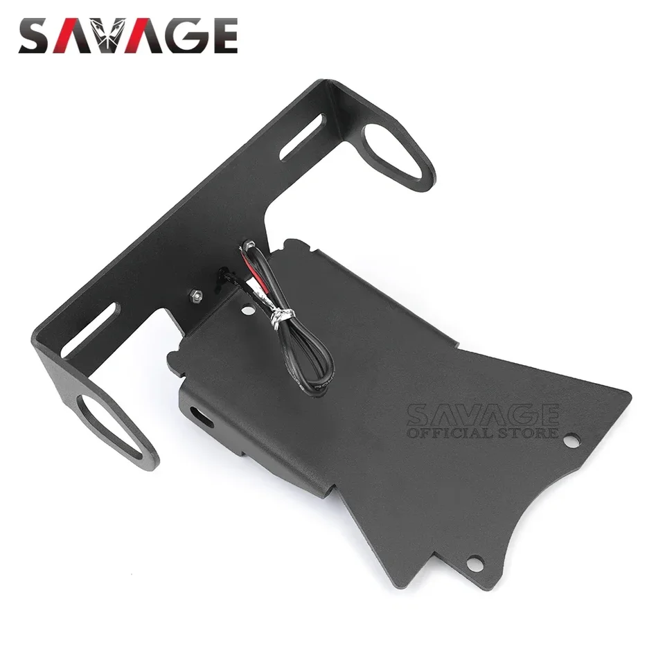 Soporte Para Matrícula Trasera Para Yamaha FZ6 / FZ6N / FZ6S 2004-2010 | Eliminador De Guardabarros De Aluminio 6061, Negro, Incluye Posición Para Intermitentes