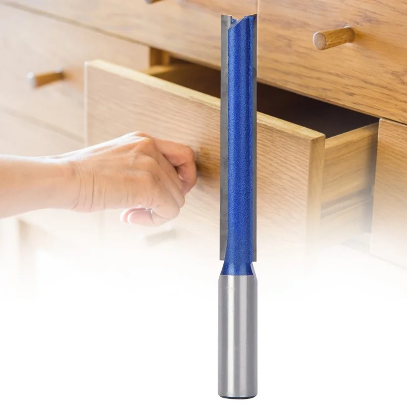 1/2 عرقوب طويل مستقيم فلوش تقليم راوتر بت التشذيب القاطع أداة قطع النجارة #2