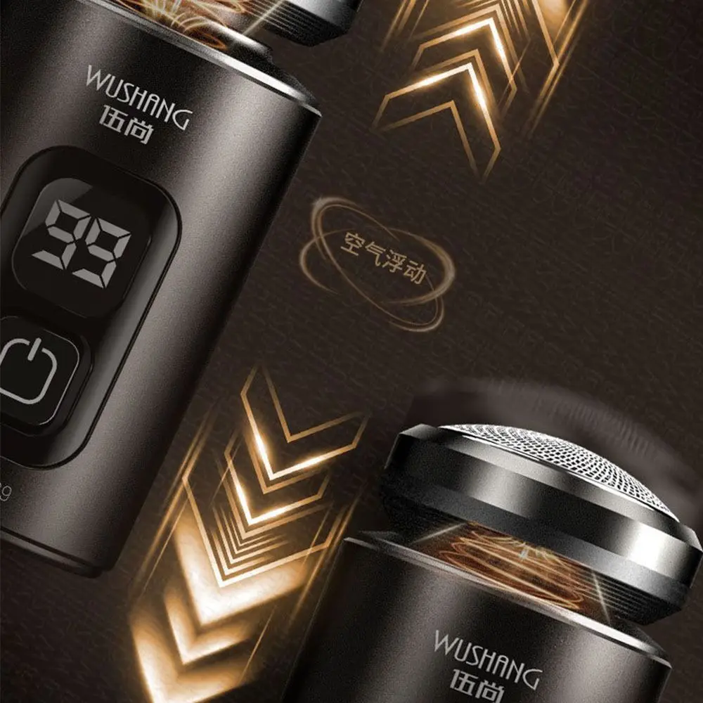 

LED Digital Men's Electric Shaver TYPE-C Rechargeable Dry Wet Dual Portable Rotary Razor Waterproof Comfortable Shaving Shaver
