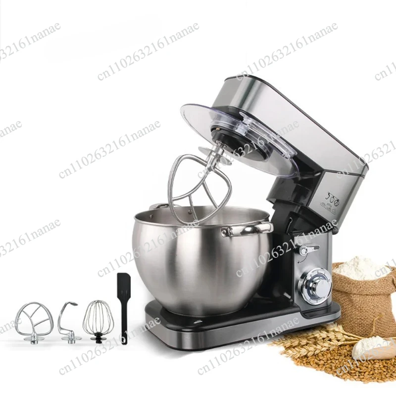 10L Stand Mixer, Multifunctional Commercial Large Capacity Food Blending and Dough Mixing Equipment