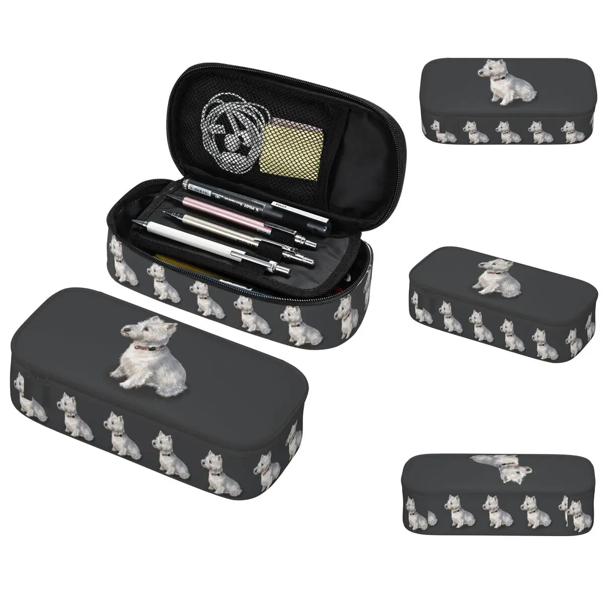 

The West Highland Terrier Pencil Case for Boys Girls Gifts Pen Box Pencil Bag Stationery Supplies Pen Holder Bag