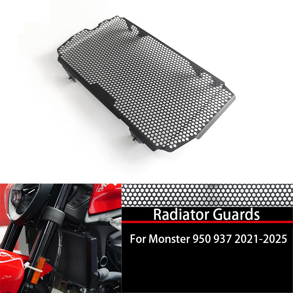 

Motorcycle Accessories For Ducati Monster 950 937 2021-2025 Radiator Guard Grille Grill Cooling Cover Protection