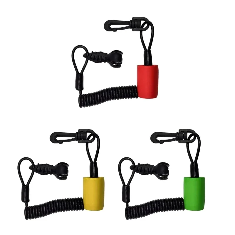 

0XXD Multipurpose Safety Lanyard Key Clip Easy Install Lanyard High Strength Lanyard Marine Key Tether Upgrade for Boat RXT