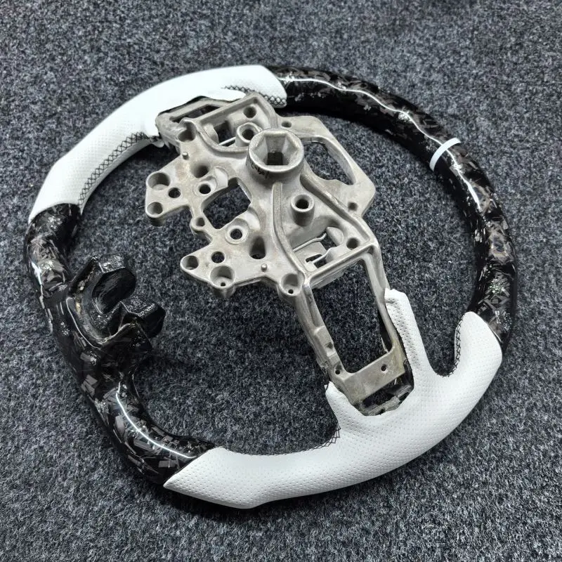 Forged Carbon Fiber Car Steering Wheel For Ford Mustang 2015 2016 2017 2018 2019 2020 2021 2022 Automotive Interior Accessories