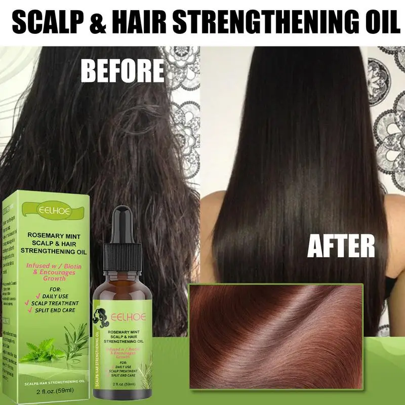 59ml Rosemary Hair Oil Nourishment Scalp Hair Growth Hair Care Essential Oil Refreshing Firming Skin Rosemary Oil