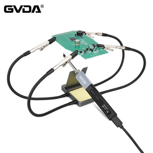 GVDA 납땜 다리미 스탠드 거치대, 유연한 암 4 개, 청소 스폰지 패드, PCB 용접 수리 도구, 납땜 다리미 브래킷  Best5