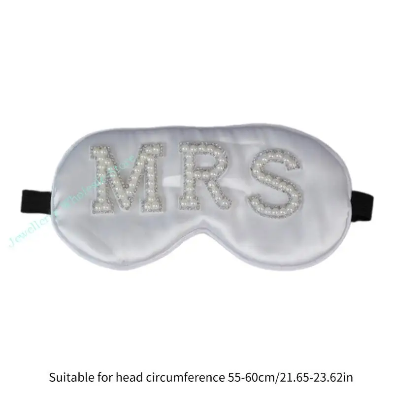 R7uf Girl Eye Mask Maschera del sonno perle gioiello per le perle headpeice per le perle