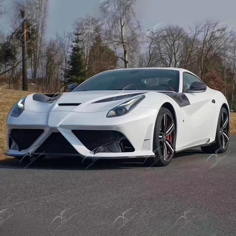 Suitable for Ferrari F12 MSY kit, front and rear bumpers, side skirts, carbon fiber body modification kit decorative accessories