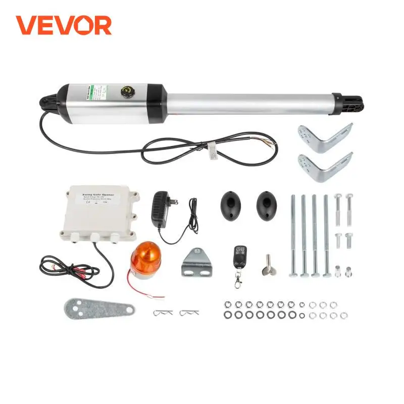 VEVOR 1PC Electric Gate Opener Single Swing Gate Opener 551lb Remote Control Automatic Gate Openers W/ Remote Complete Push/Pull