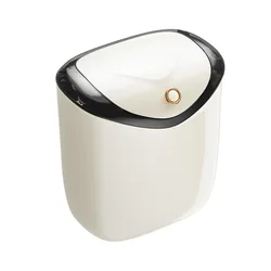 Wall-mounted Trash Can, Food Waste, Seam Storage, Household Bathroom Trash Can with Lid