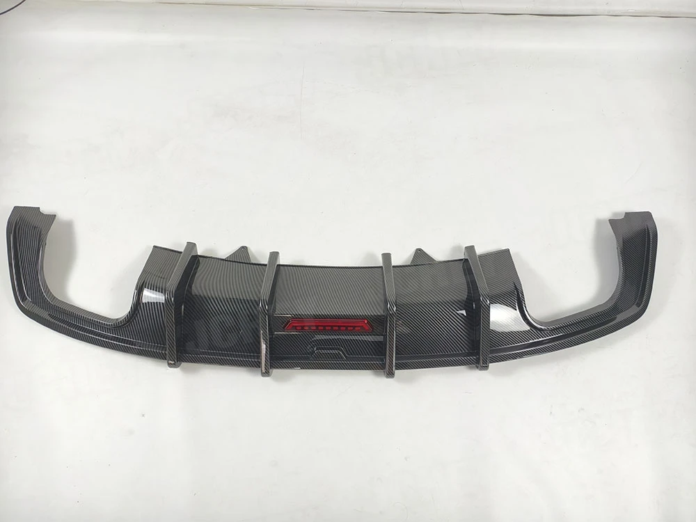 JCHEY ABS Gloss Black Rear Bumper Lip Diffuser Spoiler With Lamp for Audi A5 Sline S5 B9 Sport 2017-2020 Rear Lip Diffuser - view 4